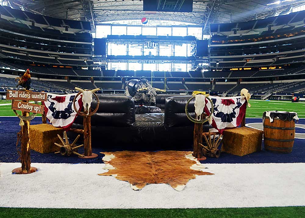 Buckshot the Mechanical Bull at ATT Stadium in Arlington Texas